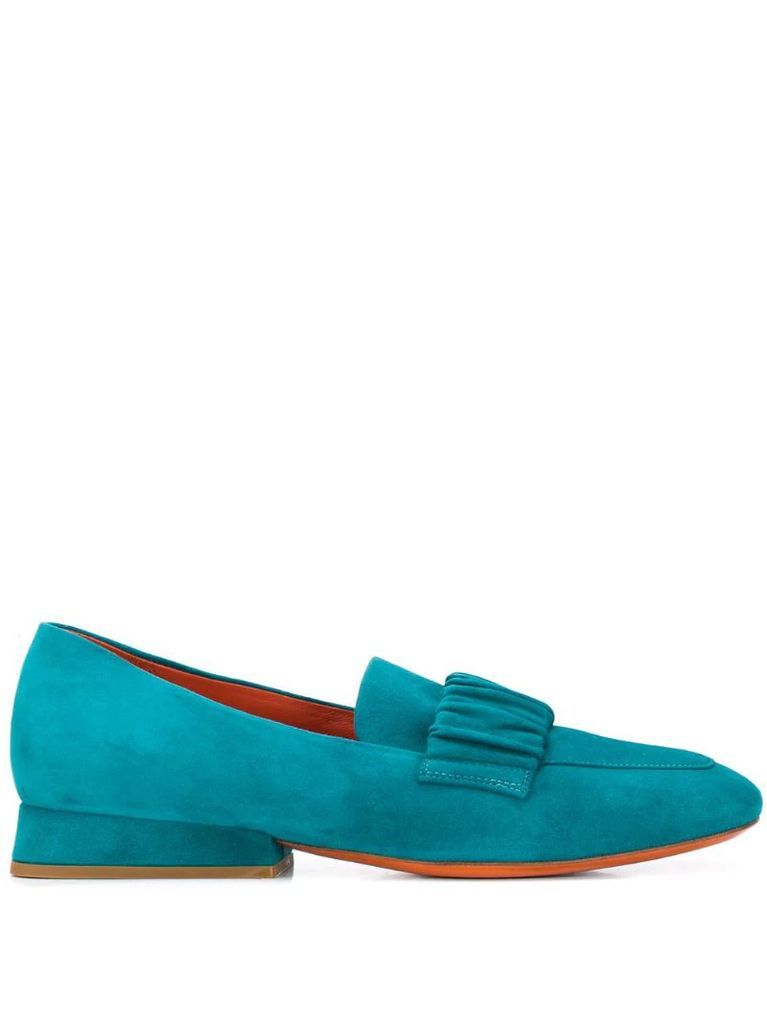 ruched detail loafers