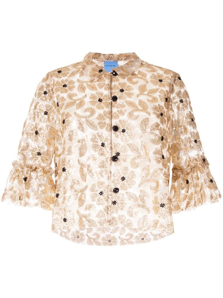 Bourgeois embellished top