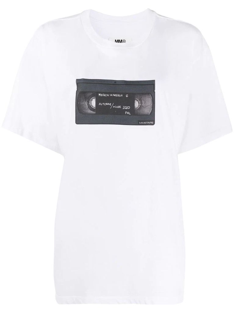 video tape graphic T-shirt