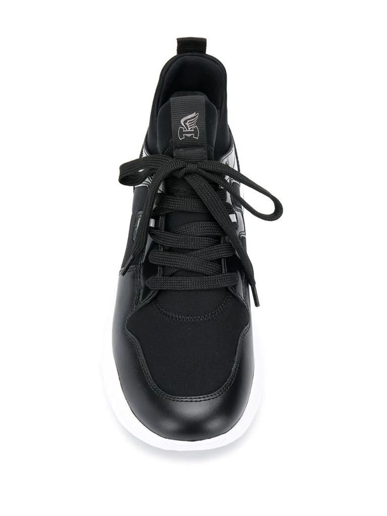 thick-sole low-top sneakers