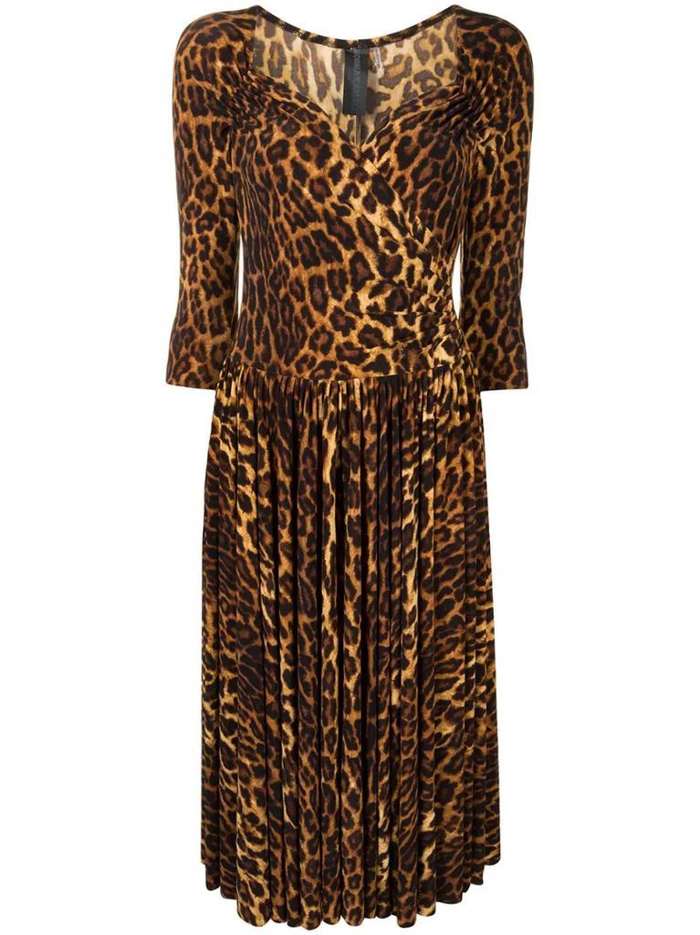 Super Flair leopard-print dress