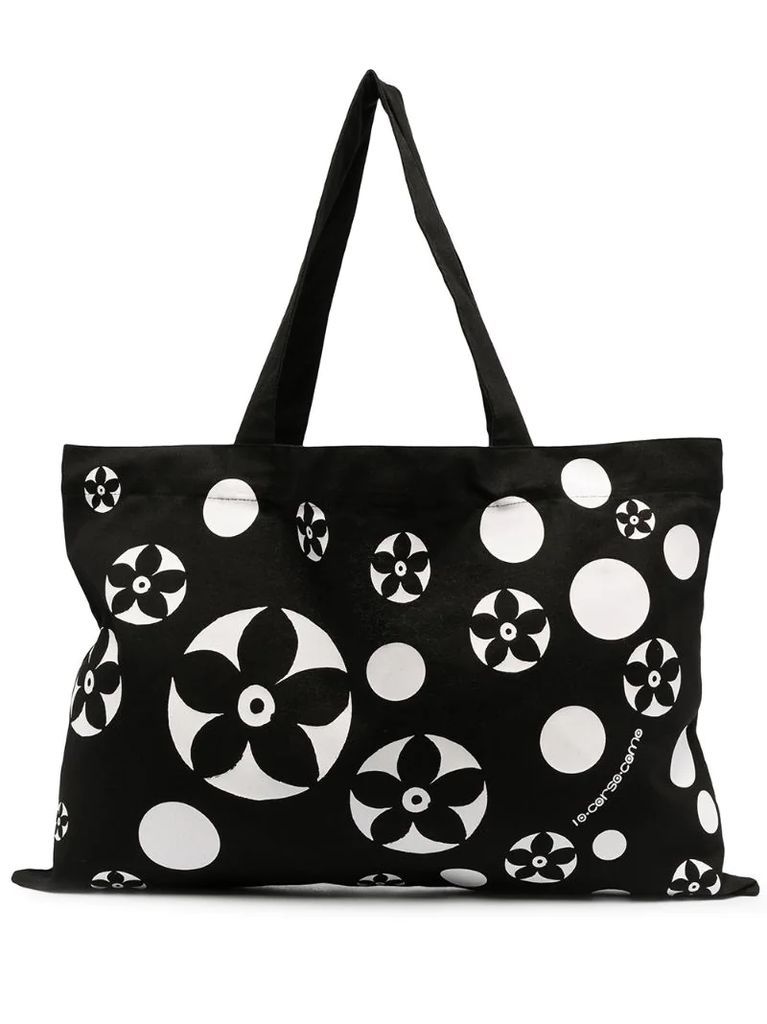 floral print tote bag