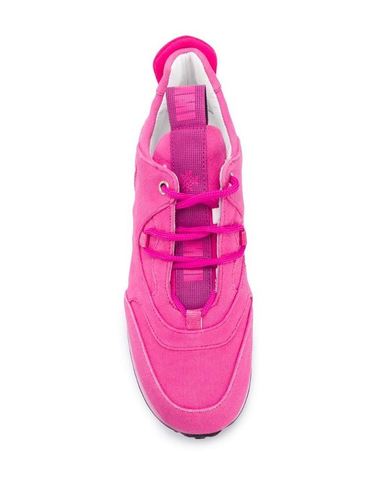low-top lace up trainers