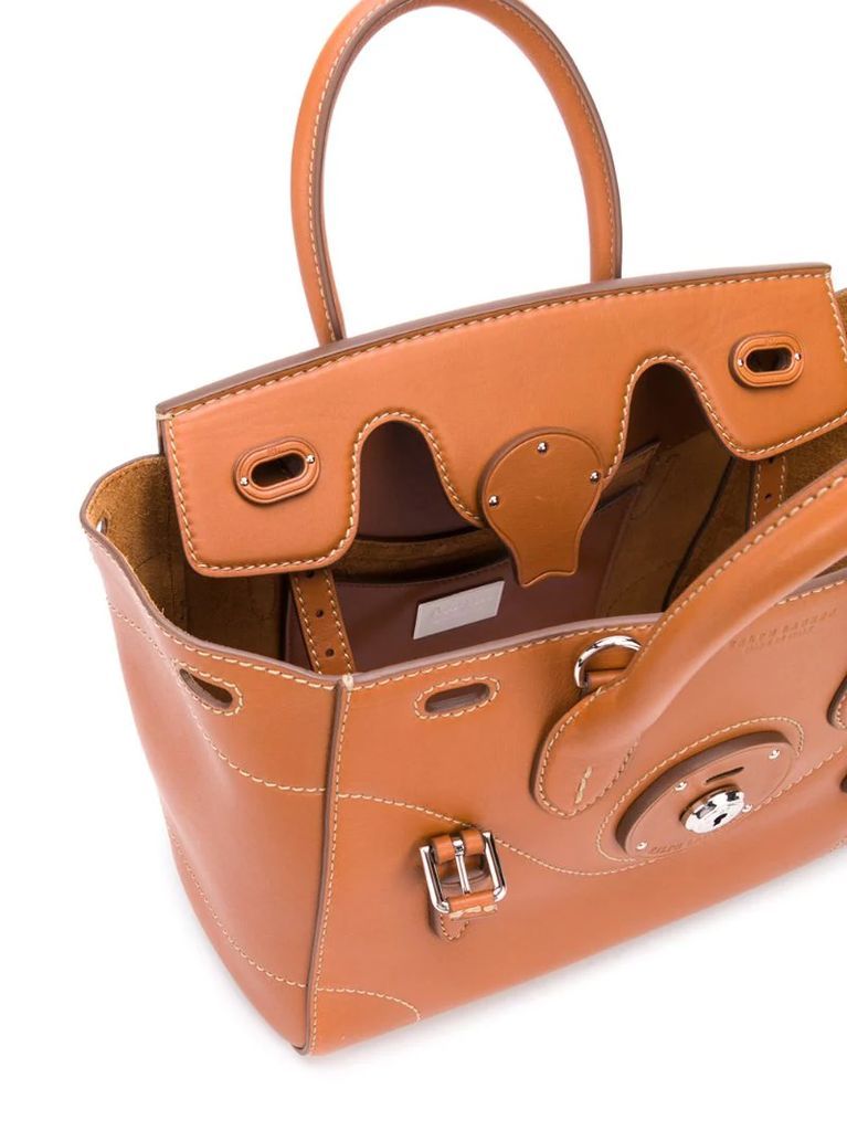 double buckle tote bag