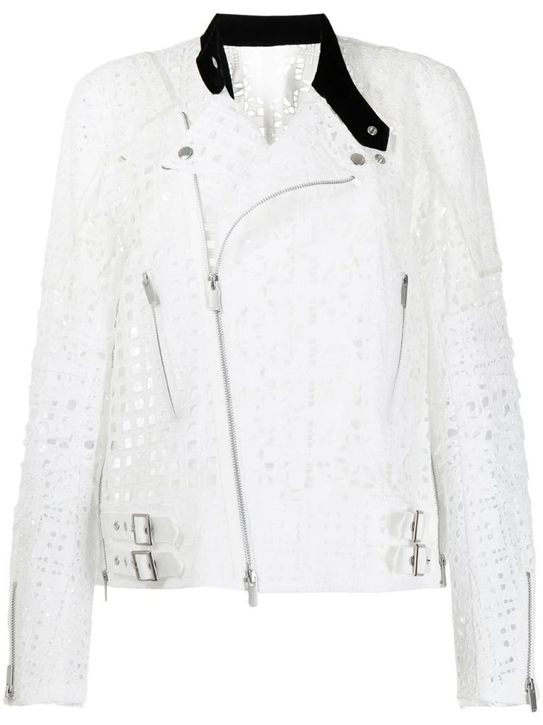 lace embroidered jacket