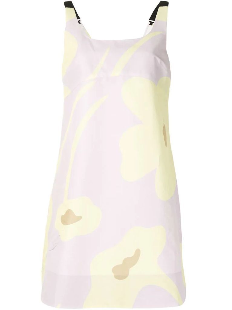 Aster floral-print dress