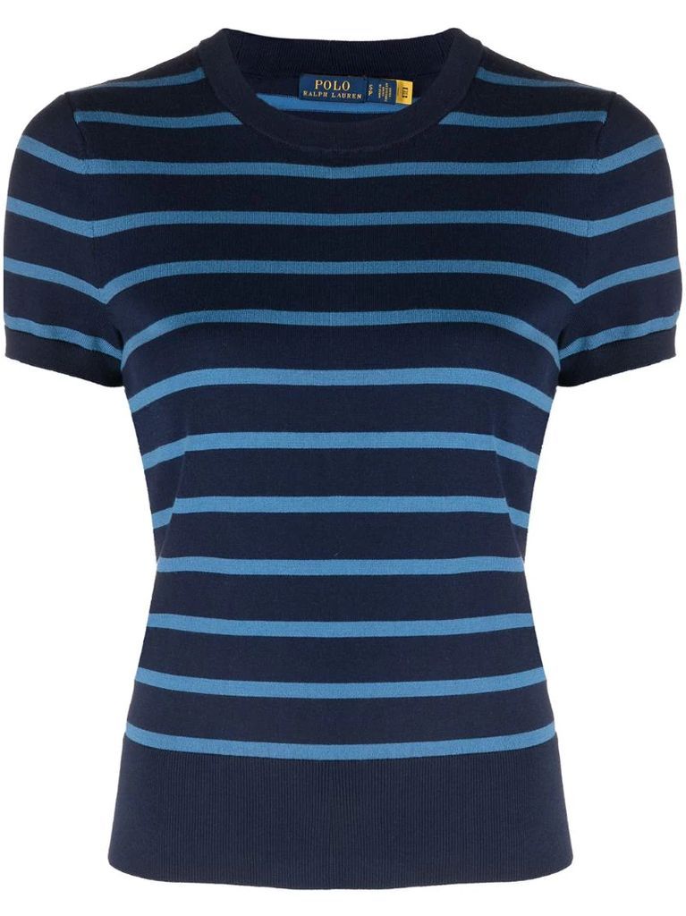striped Polo Pony knitted T-shirt