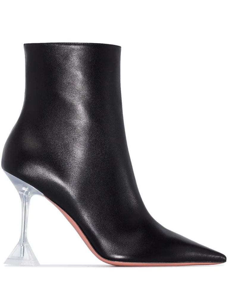 Georgia 95mm leather ankle boots