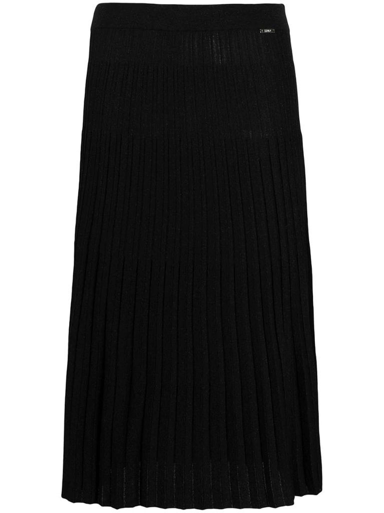 A-line pleated skirt
