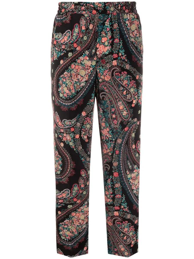 paisley and floral trousers