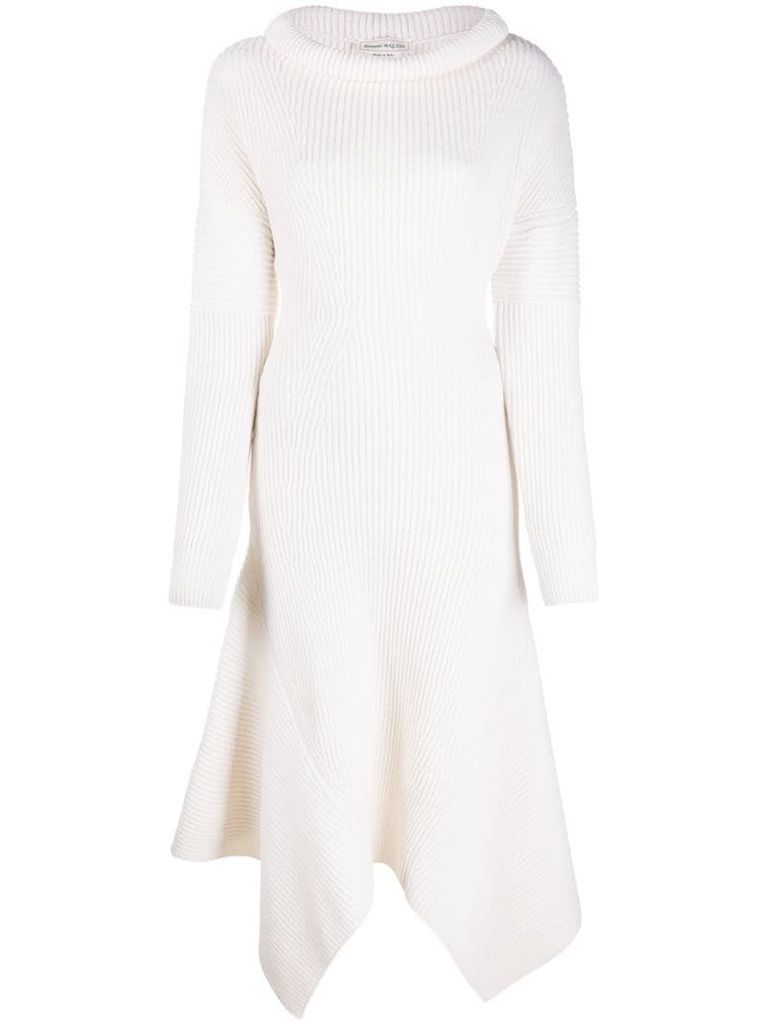 ribbed knitted dress