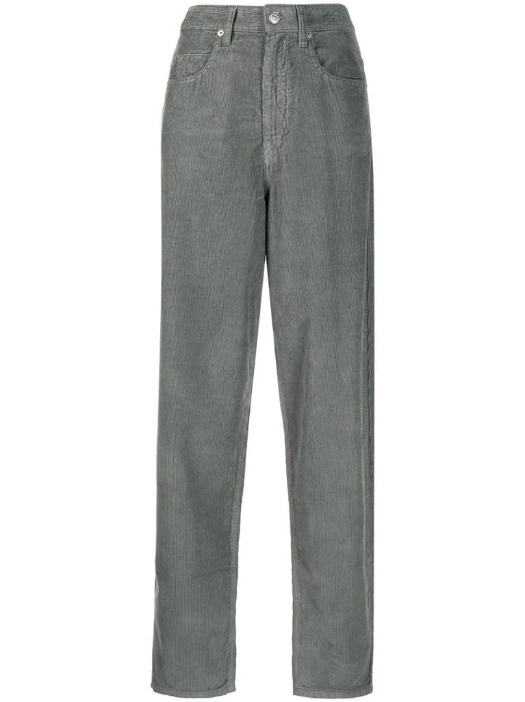 corduroy high-rise trousers