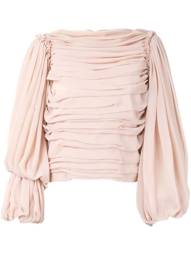 ruched detail blouse