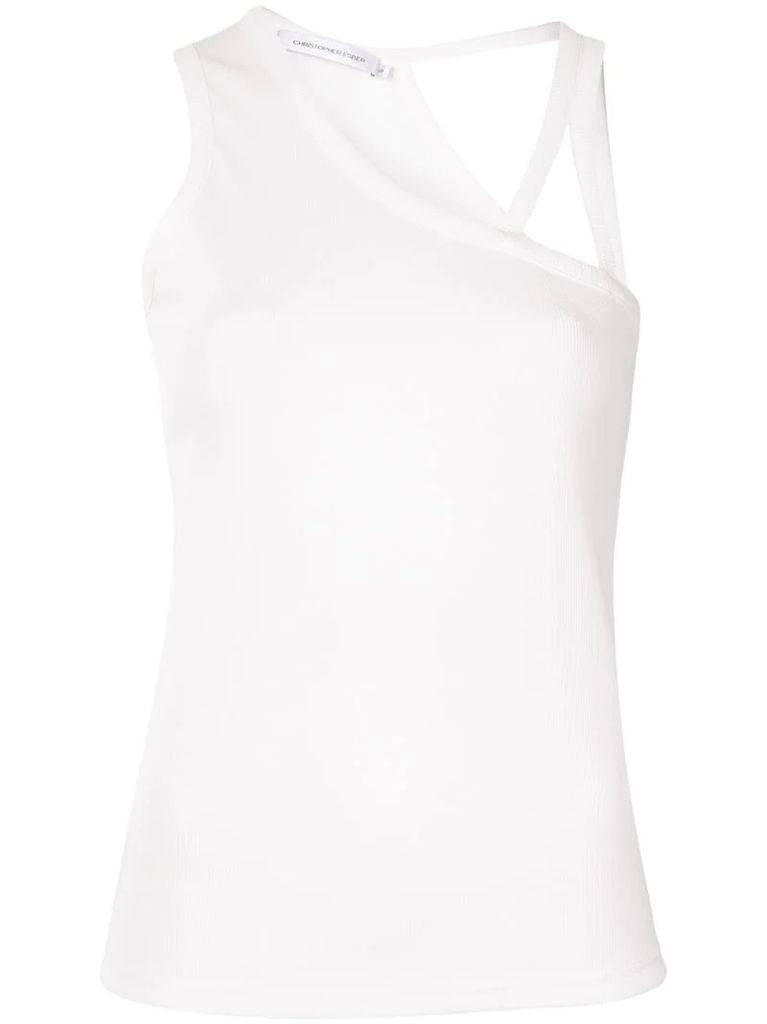floating strap tank top