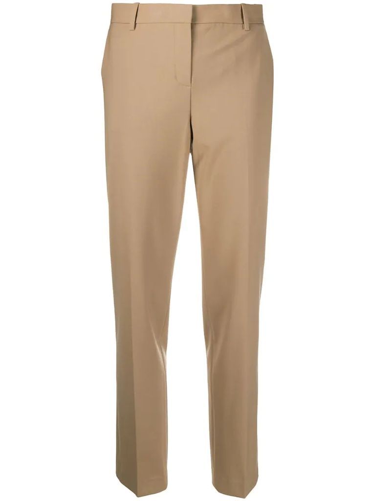 high waisted tapered trousers