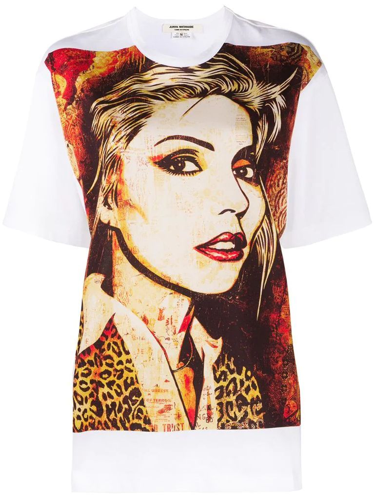 oversized Debbie Harry print t-shirt