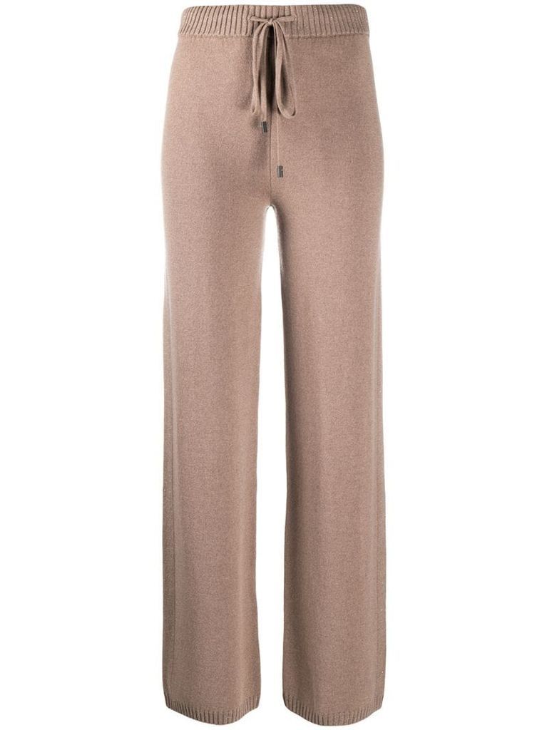 fine knit track trousers
