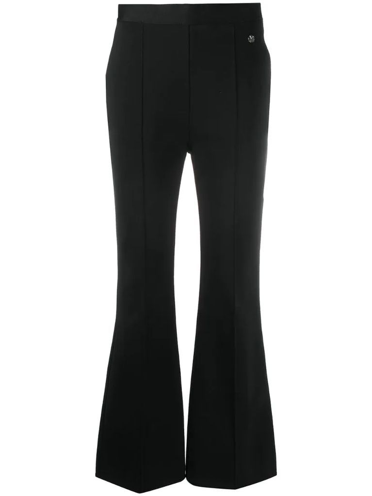 contrasting-trim trousers
