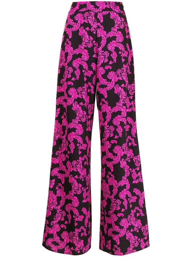 Athena floral-print trousers