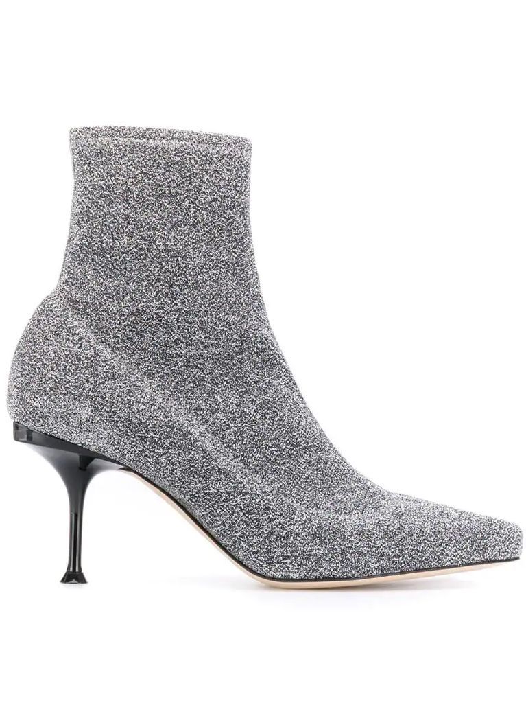 lurex ankle boots