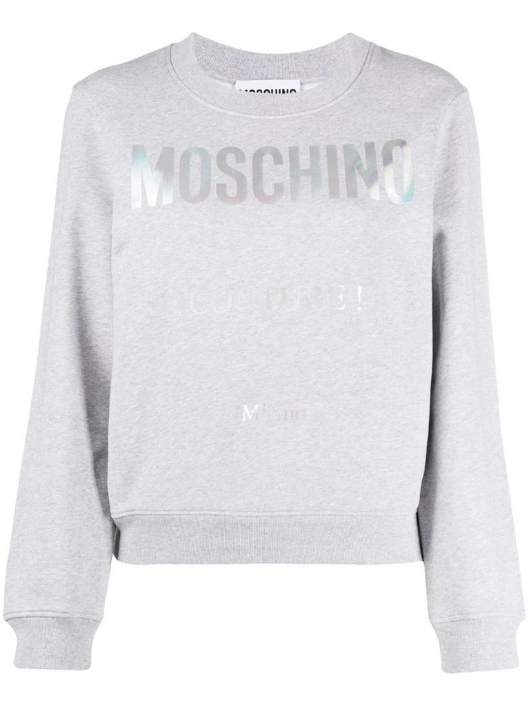 logo print sweatshirt