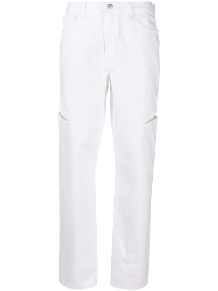 cut-out detailed trousers
