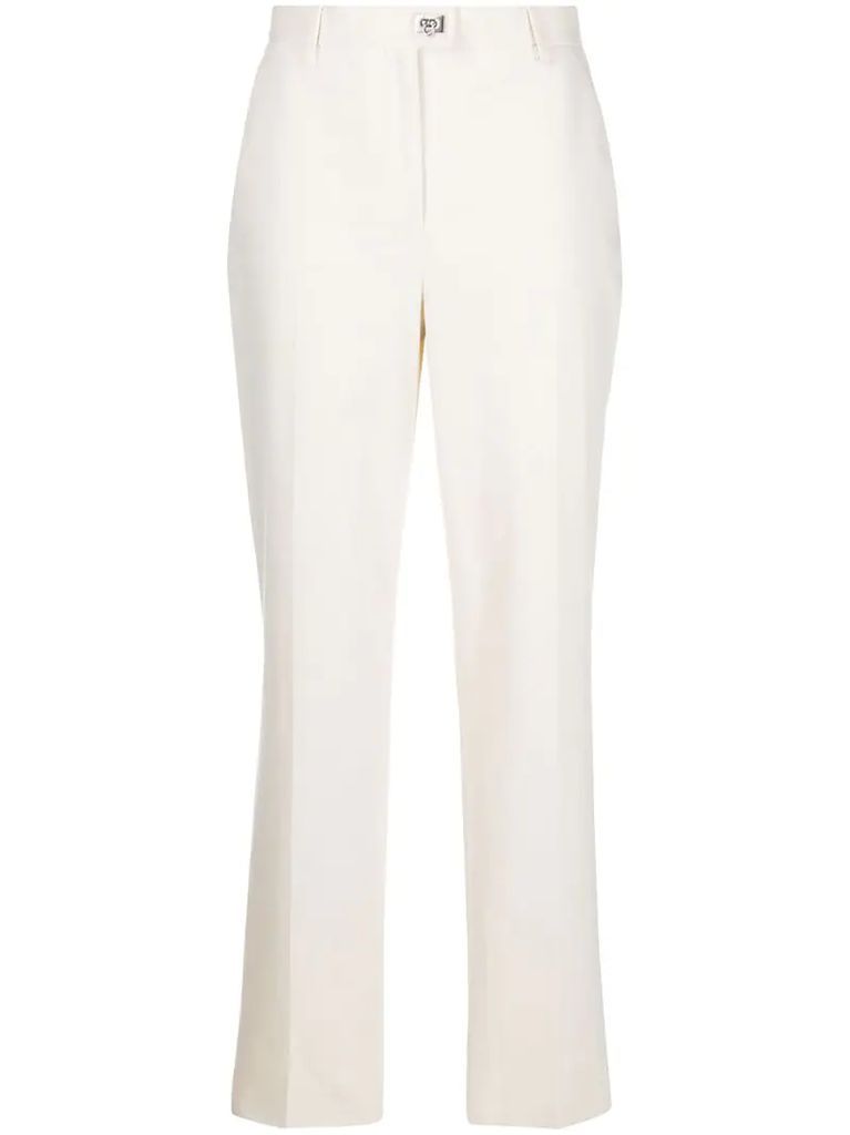 Gancini tapered trousers