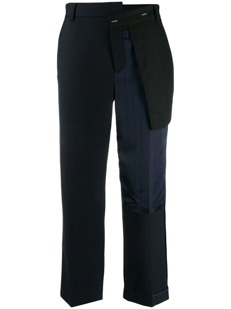 Inside Out pinstripe pocket trousers