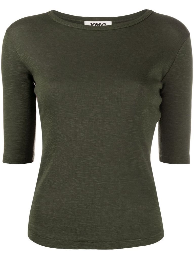 round neck half-sleeve T-shirt