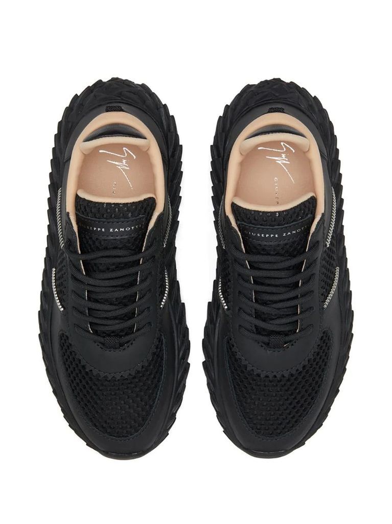 Urchin mesh panelled sneakers