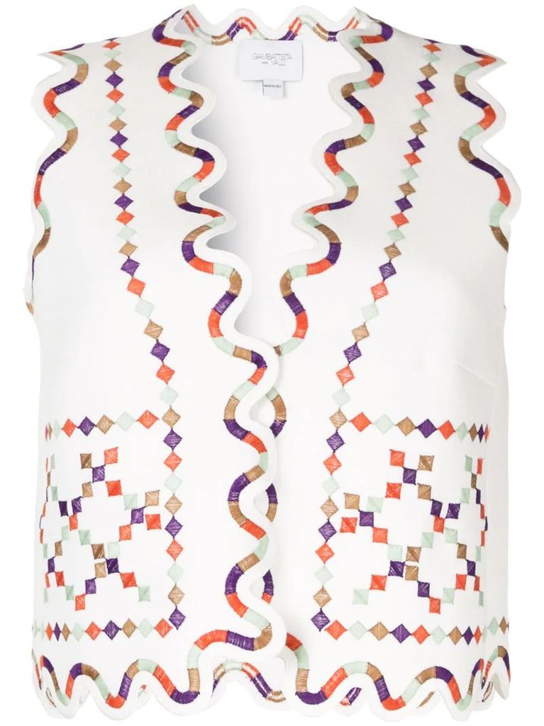 embroidered vest