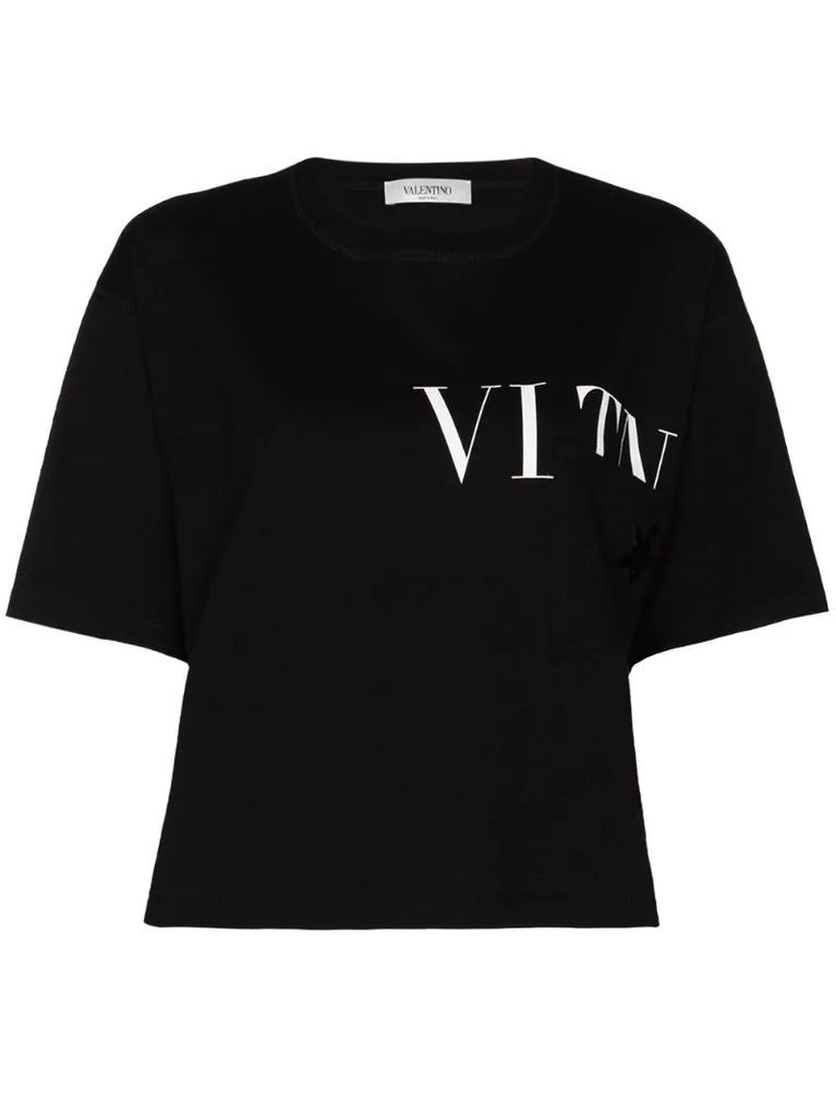 VLTN logo cropped T-shirt