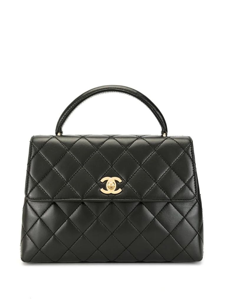 1998 diamond quilted flap tote