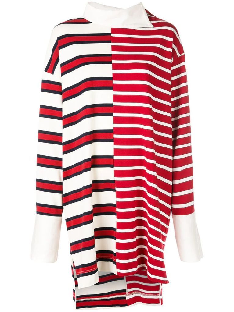 striped shift rugby dress