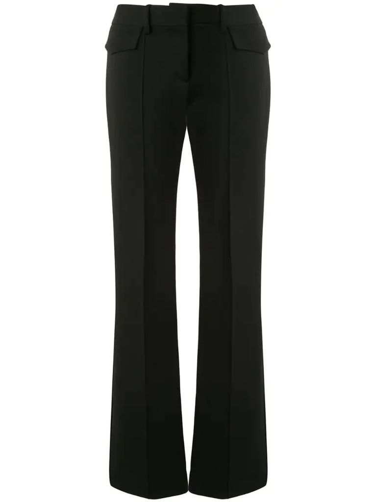 low rise pocket trousers