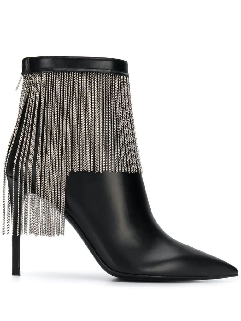 fringed ankle boots