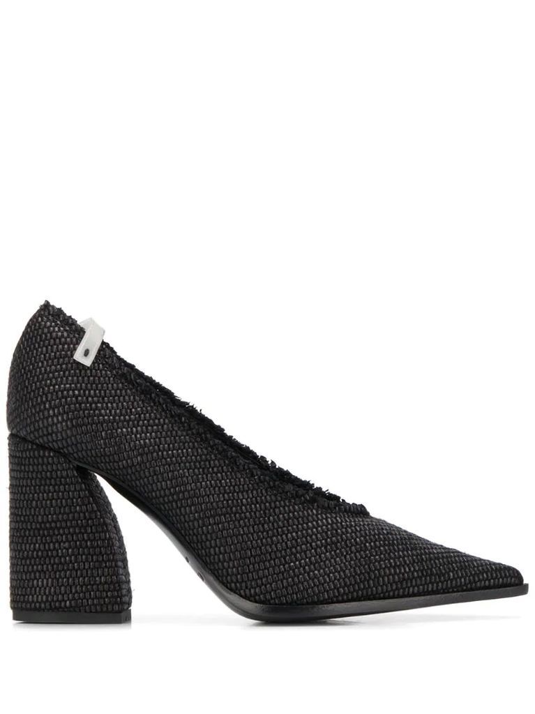 textured 2286mm heel pumps