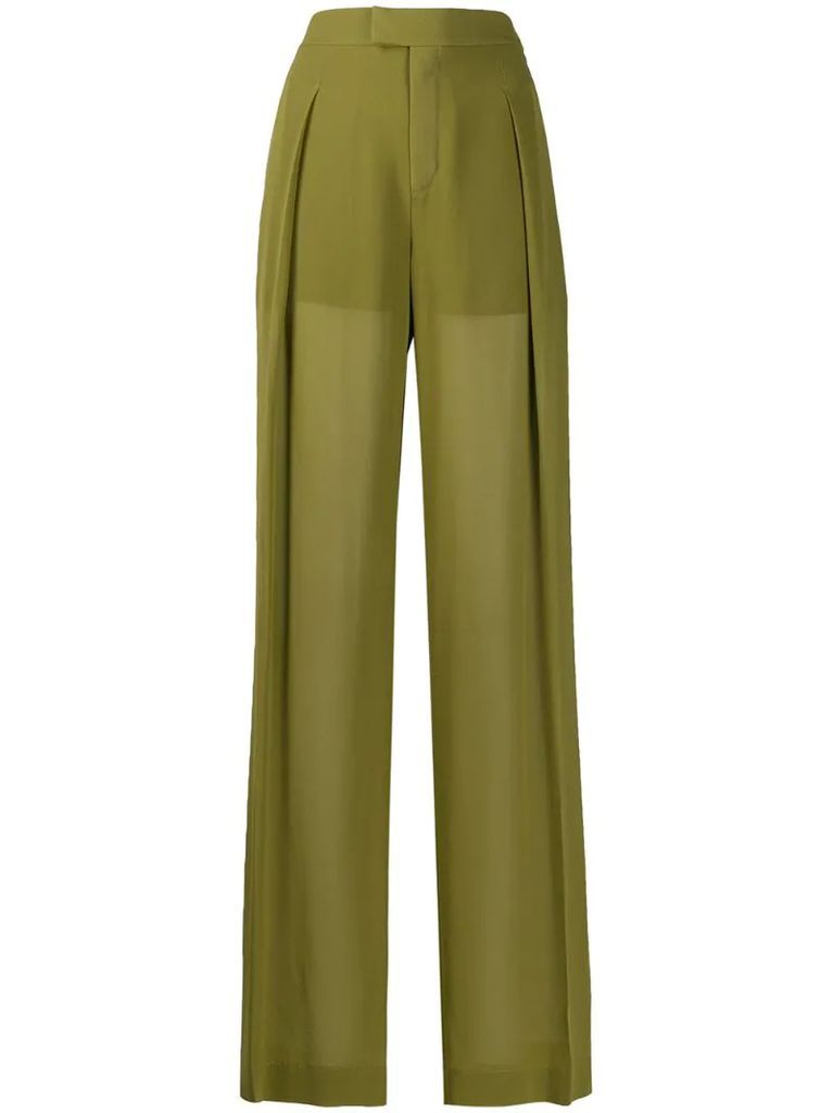 tailored high-waisted trousers