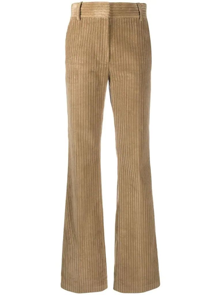 straight-leg corduroy trousers