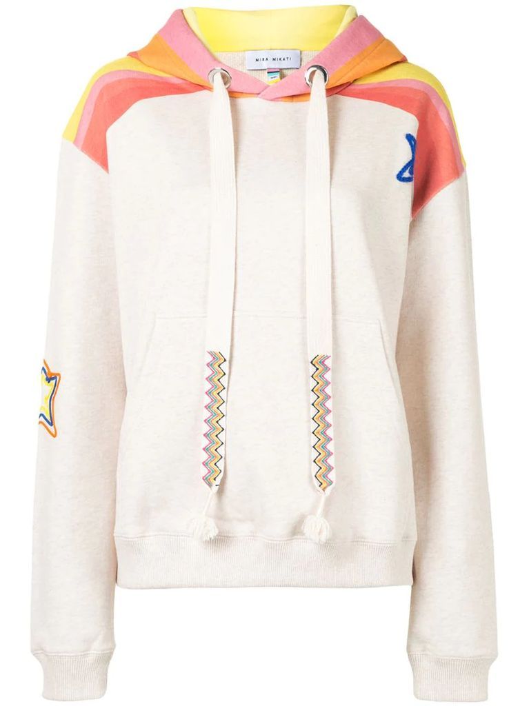 Sheriff star embroidered hoodie