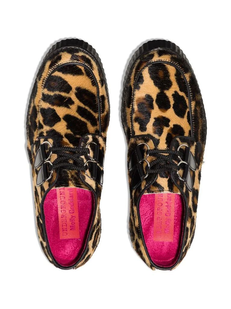 x Underground leopard print shoes