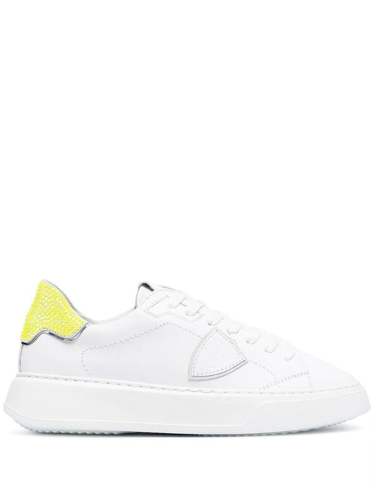 Temple low-top leather sneakers