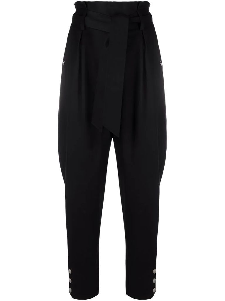 paperbag-waist trousers