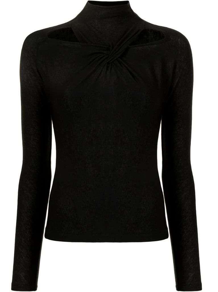 Maia knotted cut-out top