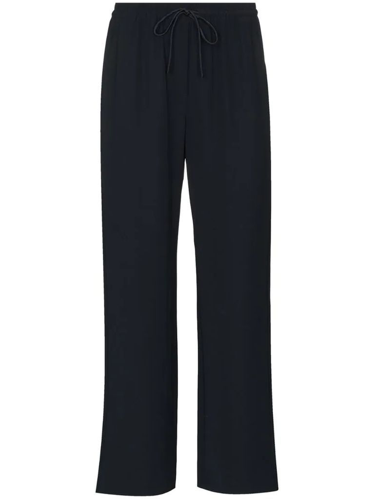 elasticated cropped trousers