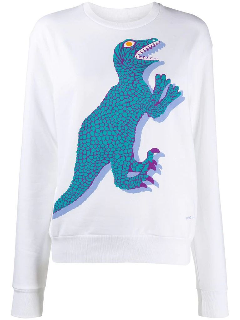 dinosaur print T-shirt