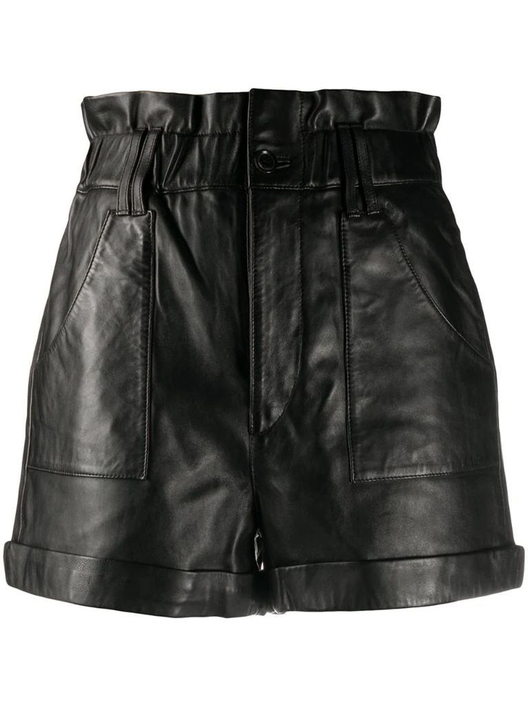 Kate leather shorts