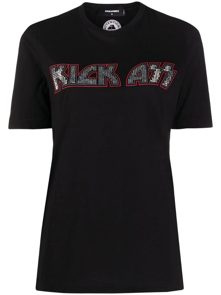 Kick Ass-embellished T-shirt