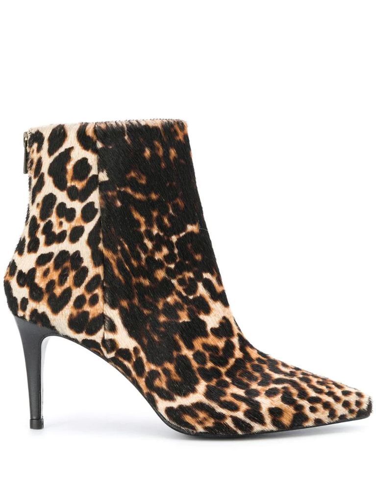 Courtney leopard-print ankle boots