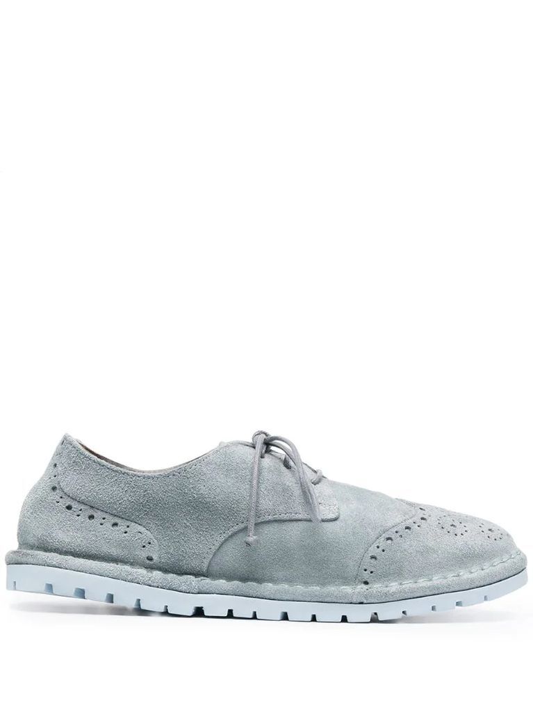 lace-up suede brogues